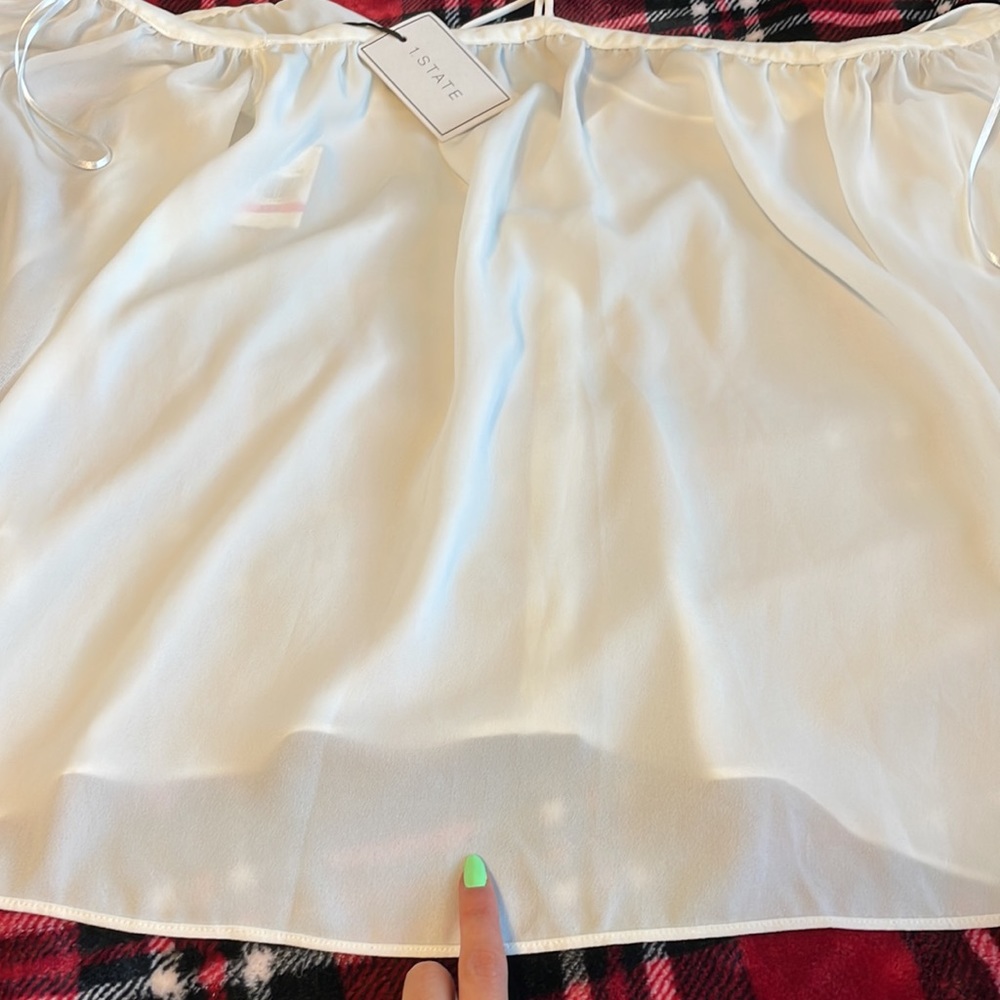 1. State long sleeve high neck blouse xxs - Picture 14 of 15